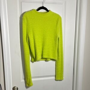 Anthropologie Neon Yellow Women's Sweater